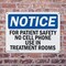 Signmission For Patient Safety No Cell Phone Use In, 14 in W x Rectangle, Plastic OS-2PACK-NS-P-1014-L-12861 - alternate 8